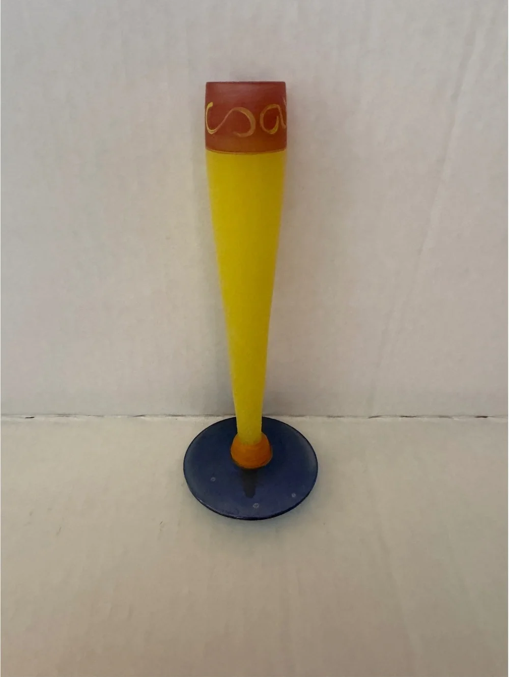 Petite Vintage Hand Painted FIASCO Bud Vase